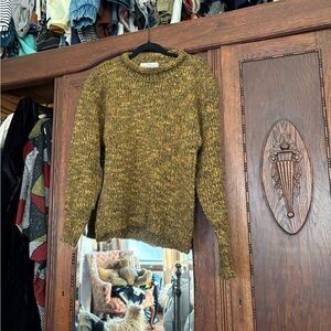 Vintage 90’s Women's Olive Knit Sweater